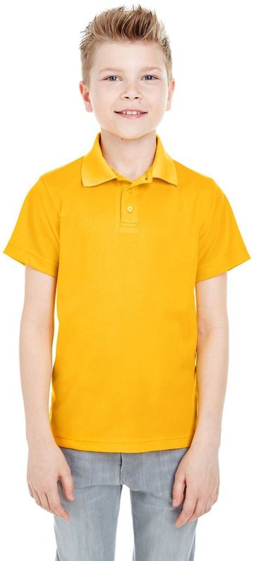 UltraClub Youth Cool & Dry 4.4 oz 100% Polyester  Mesh Pique�Polo Shirt